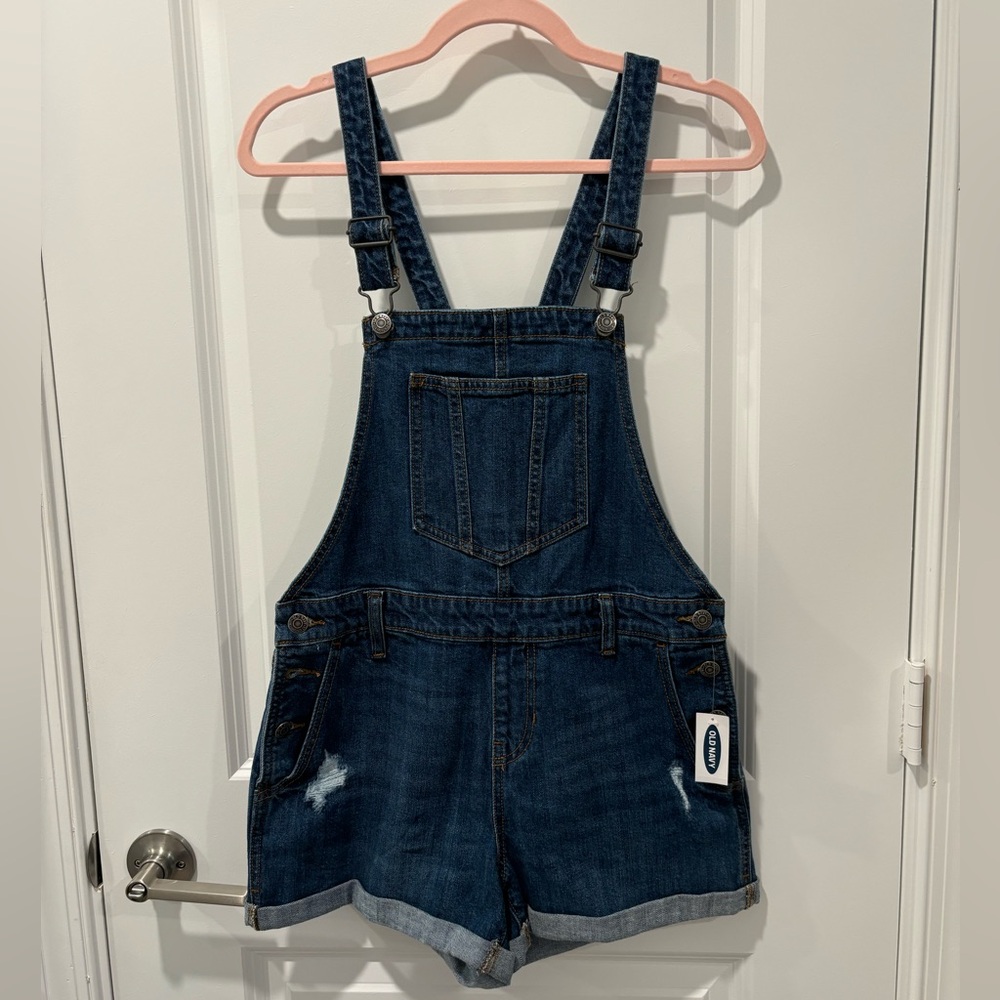 Old Navy Denim Overall Shorts